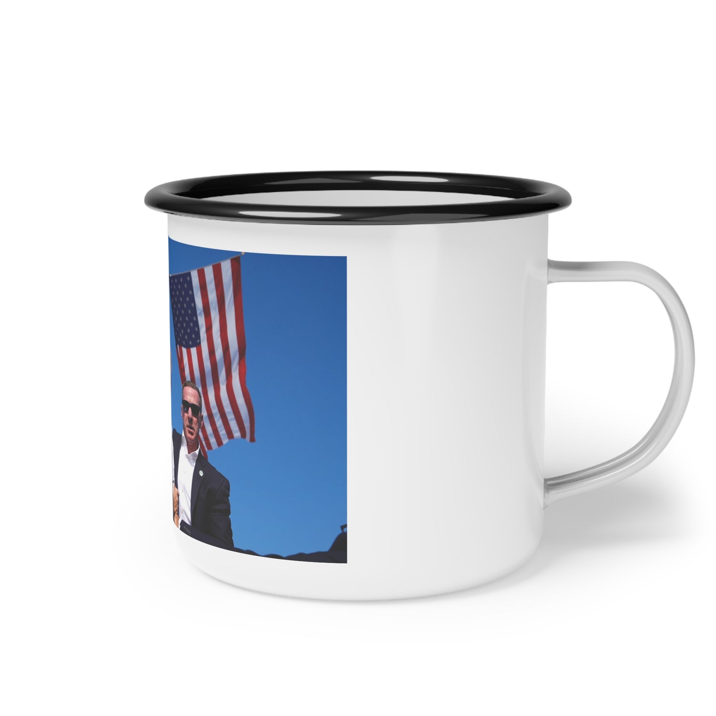 Trump Fight Enamel Camp Cup