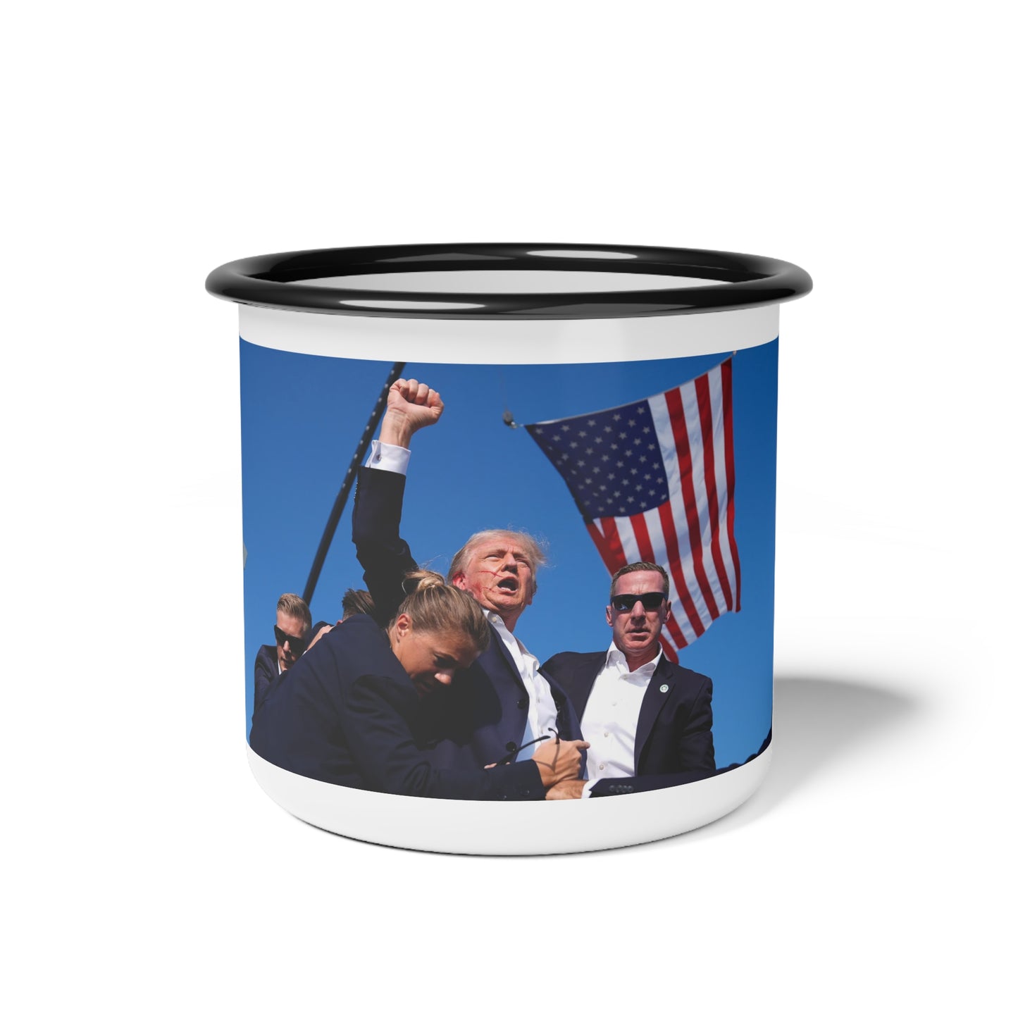 Trump Fight Enamel Camp Cup