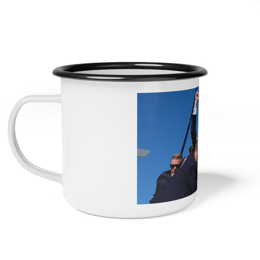 Trump Fight Enamel Camp Cup